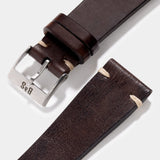 Lumberjack Brown Leather Watch Strap