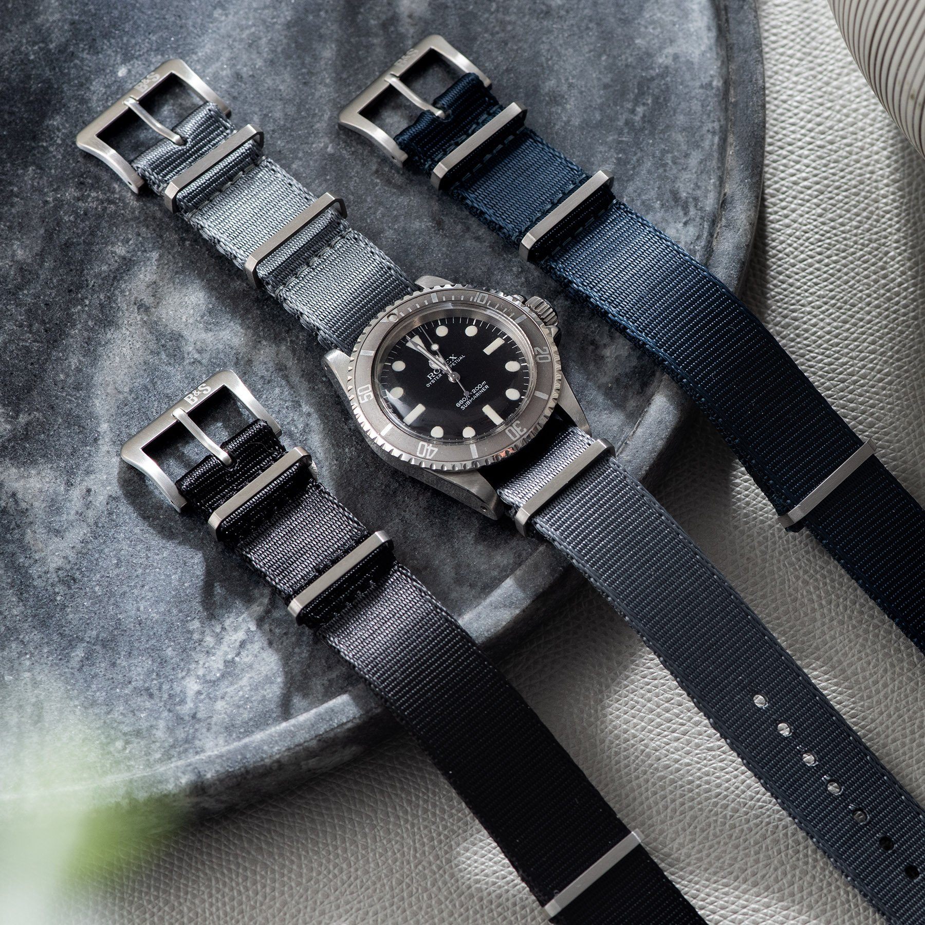 Blue grey hot sale nato strap