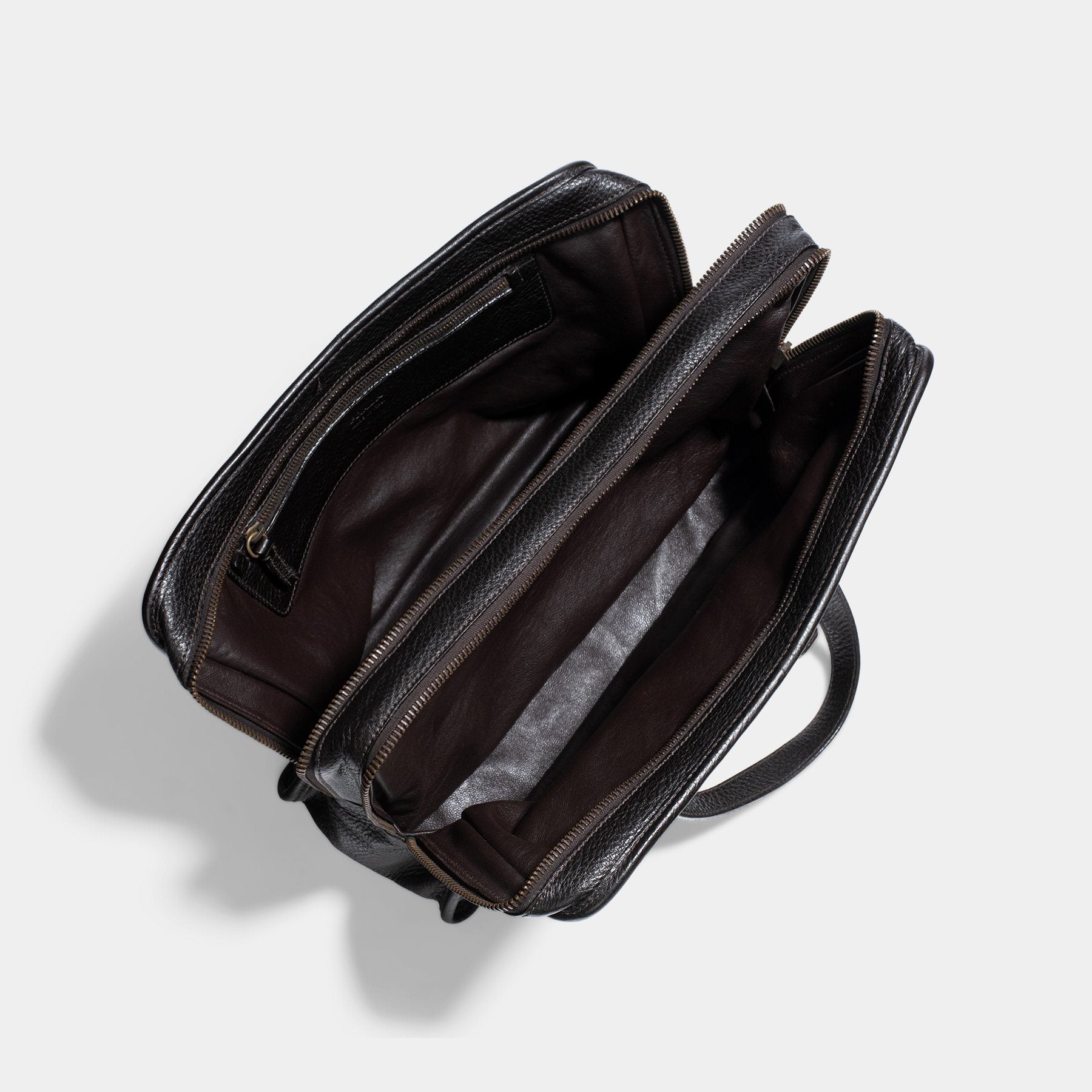 Prada Brown Cervo Leather Umbrella Bag