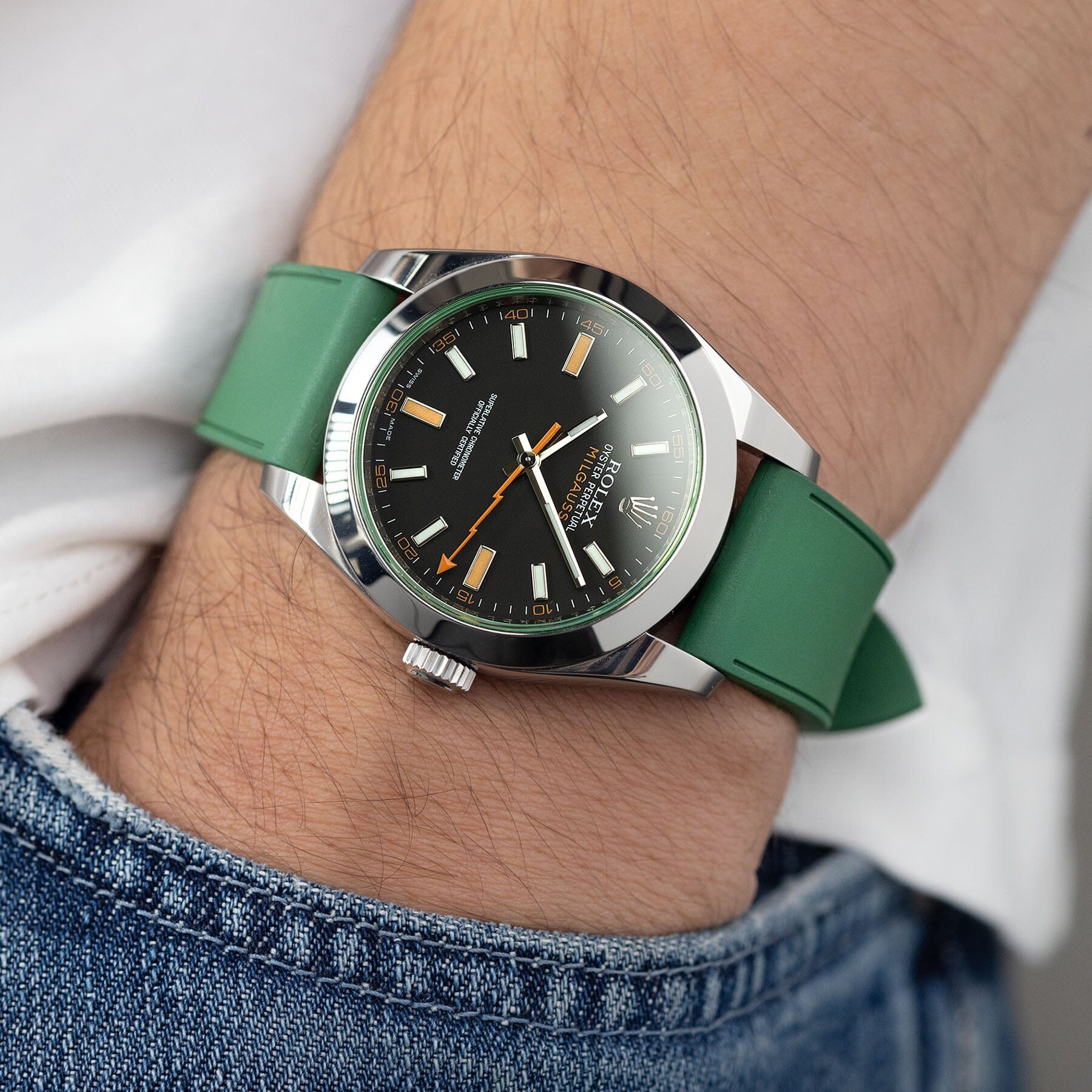 Rolex milgauss nato on sale strap