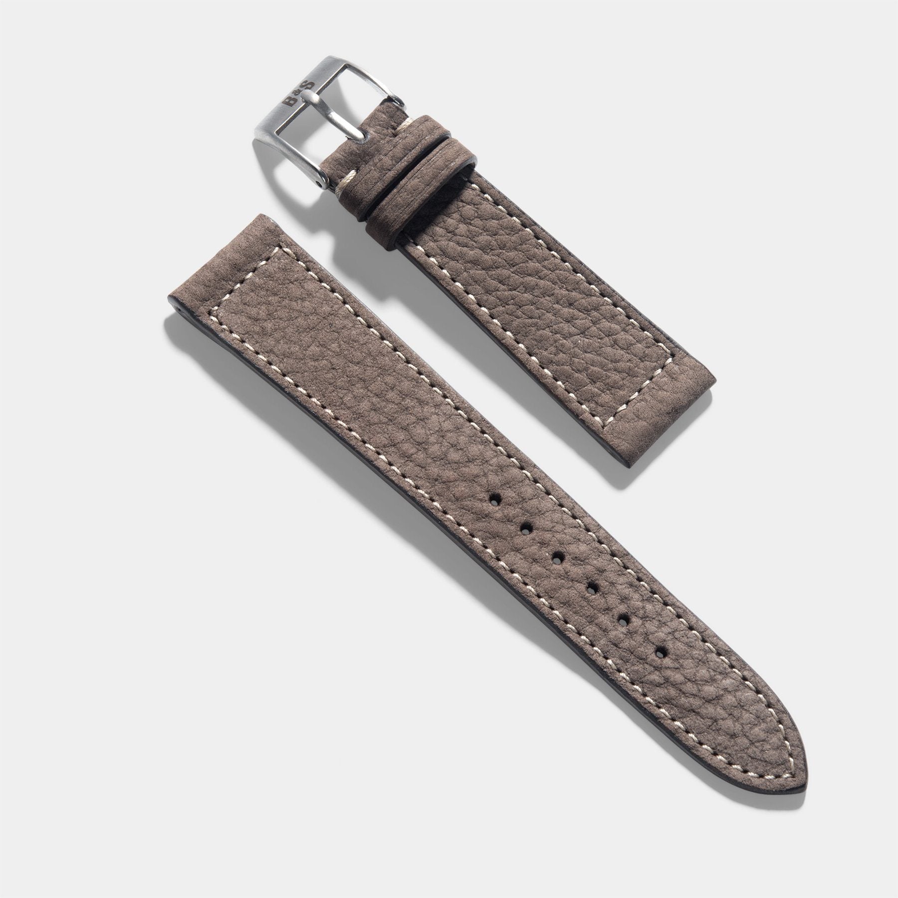 SLIDR Grey Leather Watch Strap