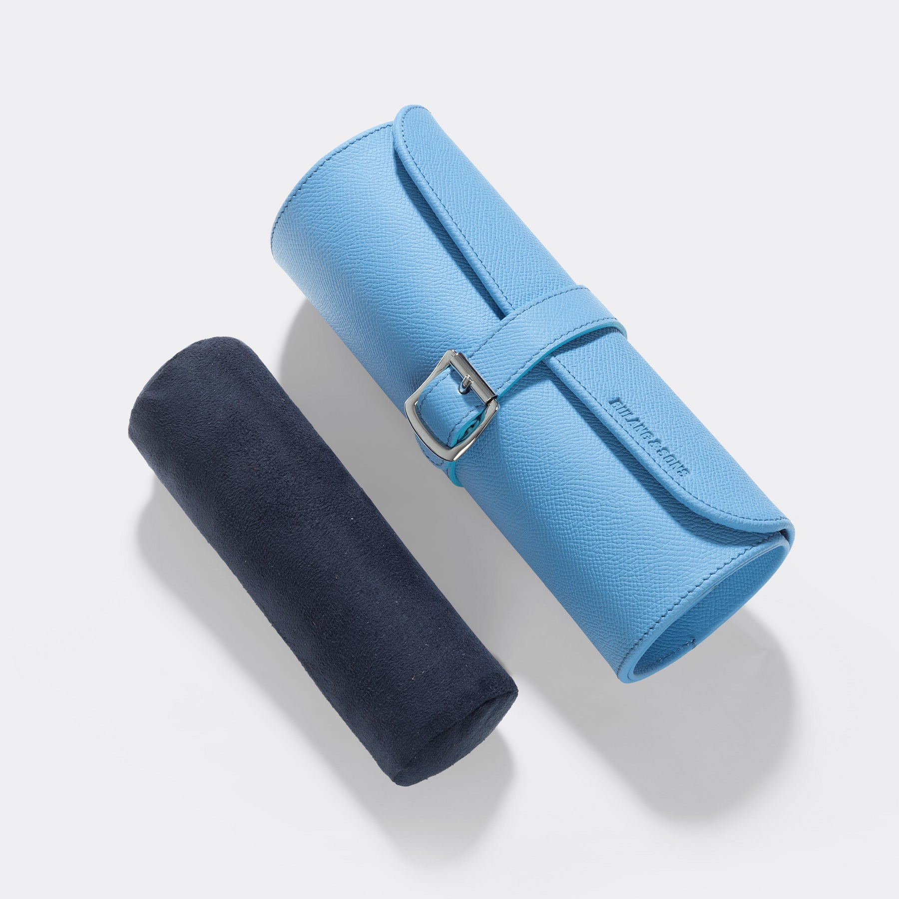 Sky Blue 3 Watch Leather Tube