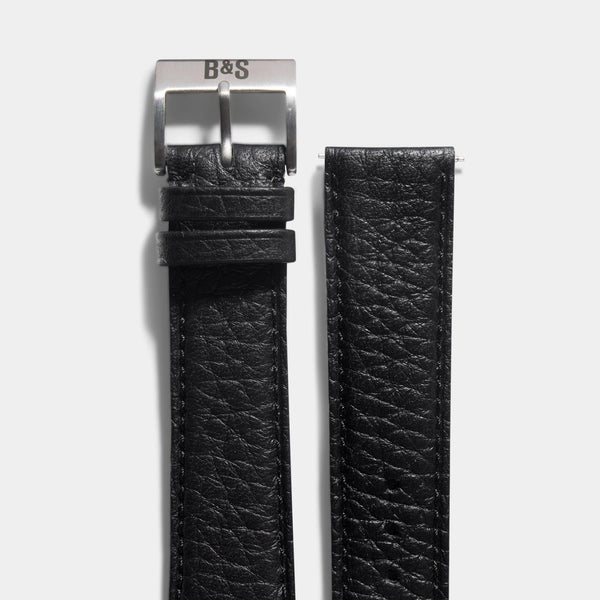 Taurillon Black Leather Watch Strap - Change It