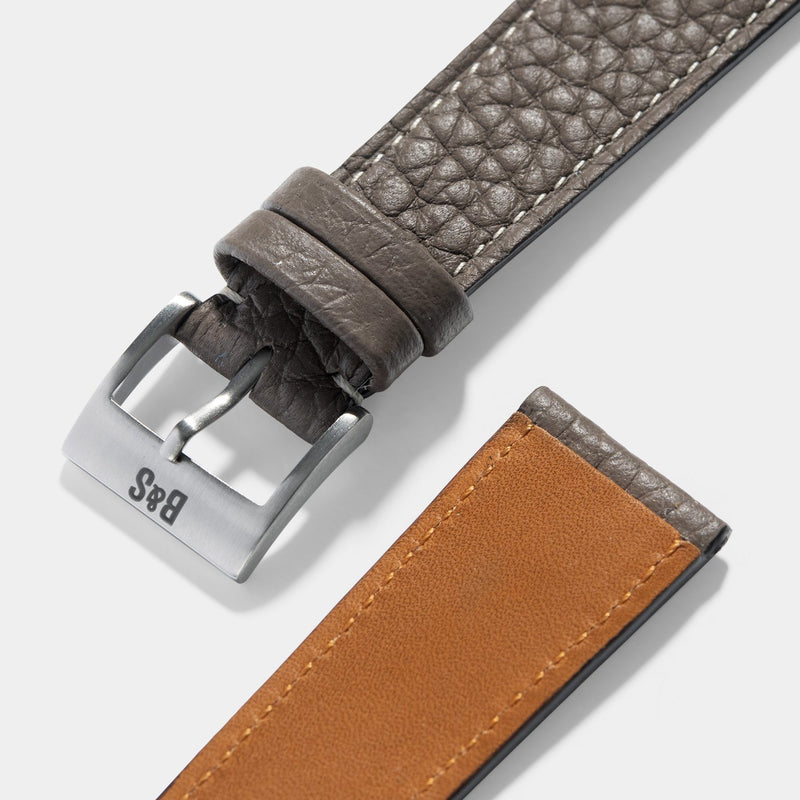 Taurillon Loutre Grey Leather Watch Strap