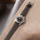 Taurillon Ebene Brown Leather Watch Strap Change It
