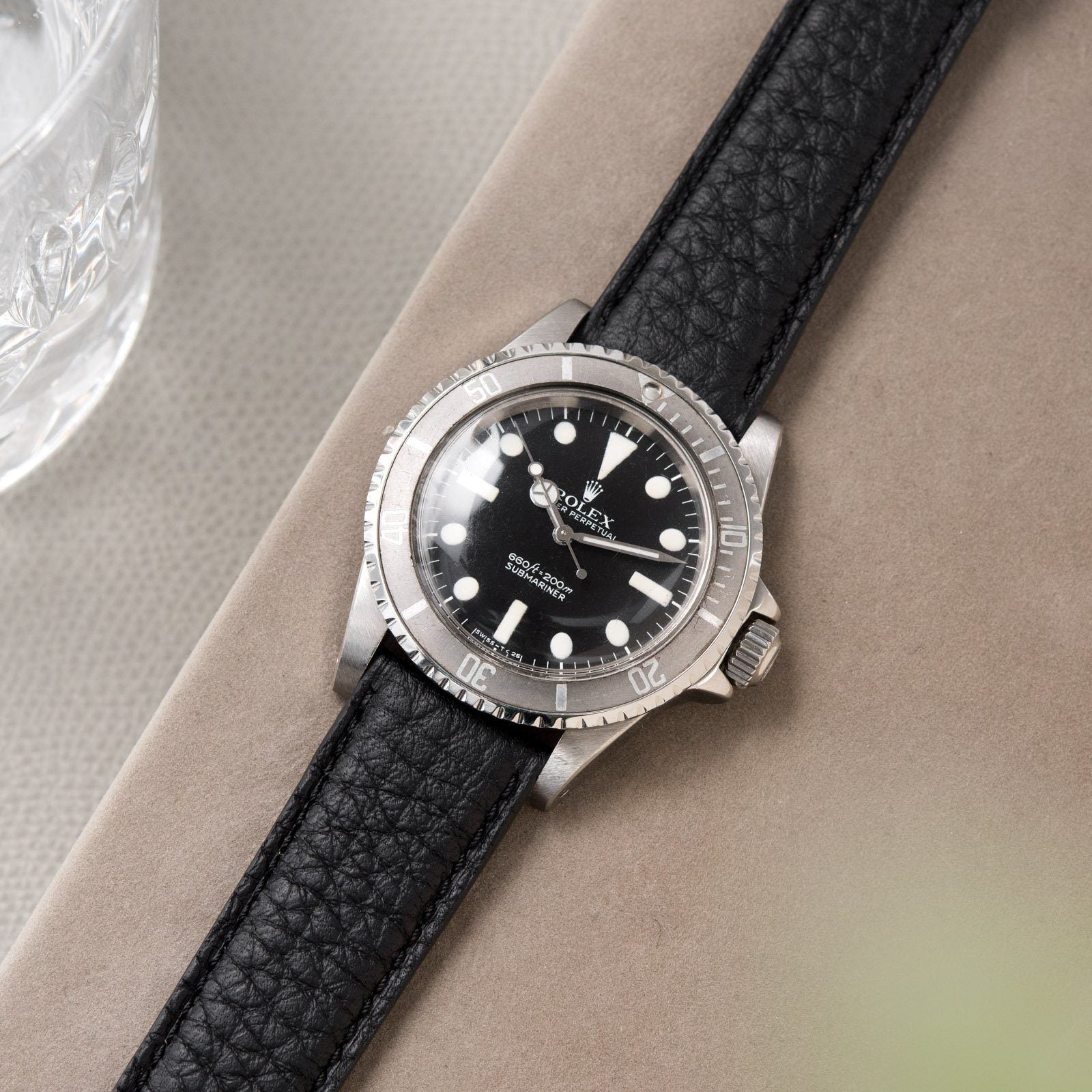 Rolex Taurillon Black Leather Watch Strap - Change It