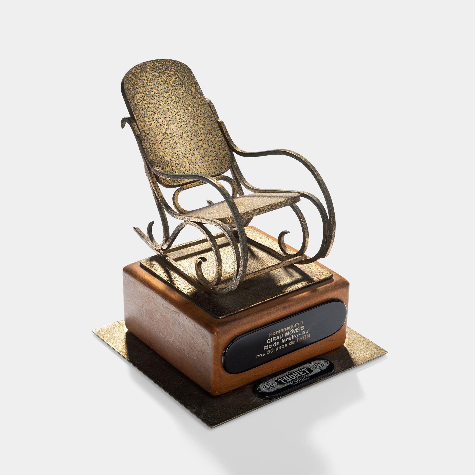 Unique 1960s Thonet No. 1 Rocking Chair Award