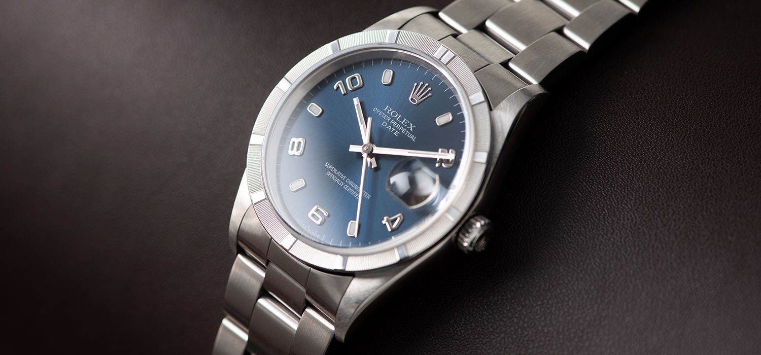Rolex Date Reference 15010 Blue Dial Arabic Numerals