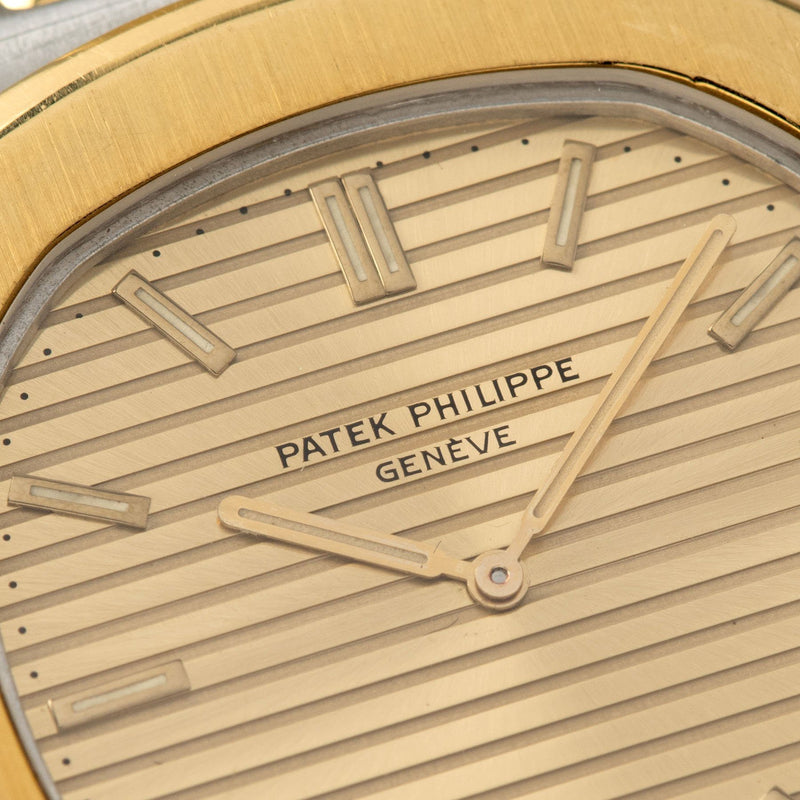 Patek Philippe Jumbo Nautilus Ref 3700 Steel and Gold with OG Paper