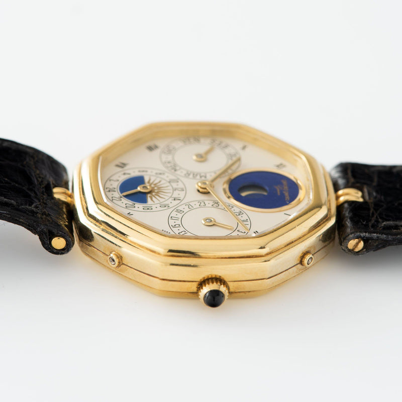 Gerald Genta “Succes “Day Date Moon Phase Ref 2747 31mm yellow 18k gold case