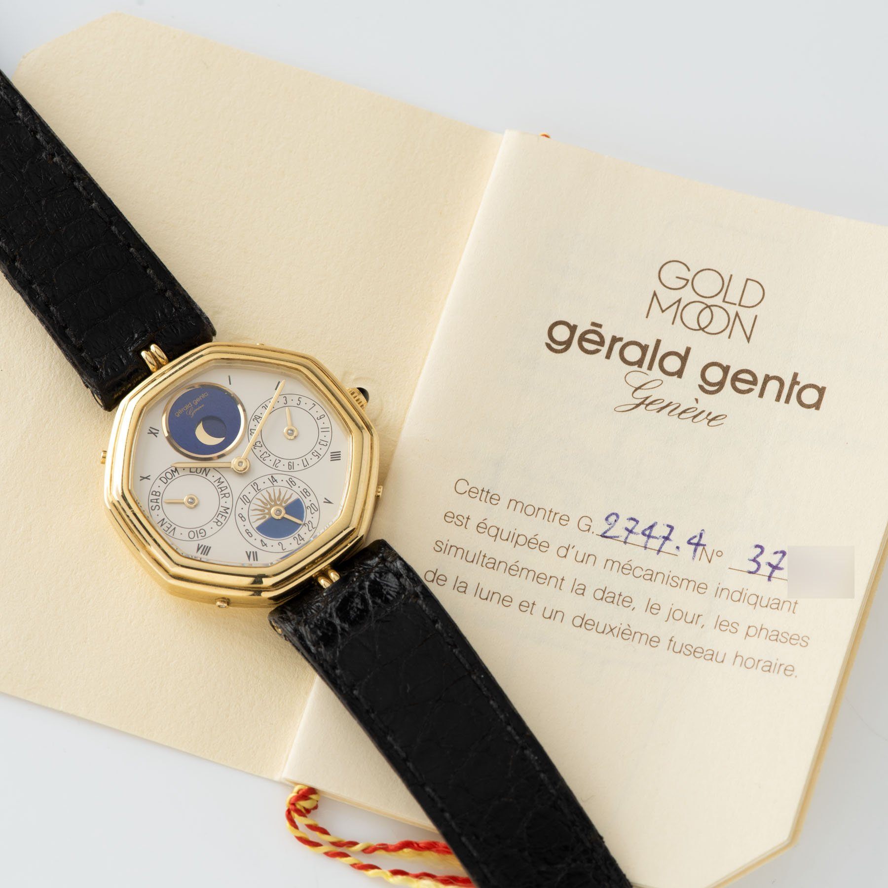 Gerald Genta Succes Day Date Moon Phase Ref 2747