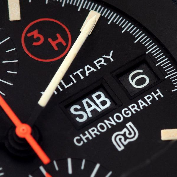 Porsche Design by Orfina Chronograph Matte Finish Reference 7177 with day and date windows