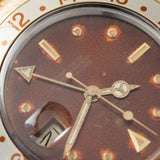 Rolex 16753 Nipple Dial Rootbeer GMT-Master with Quick set date feature