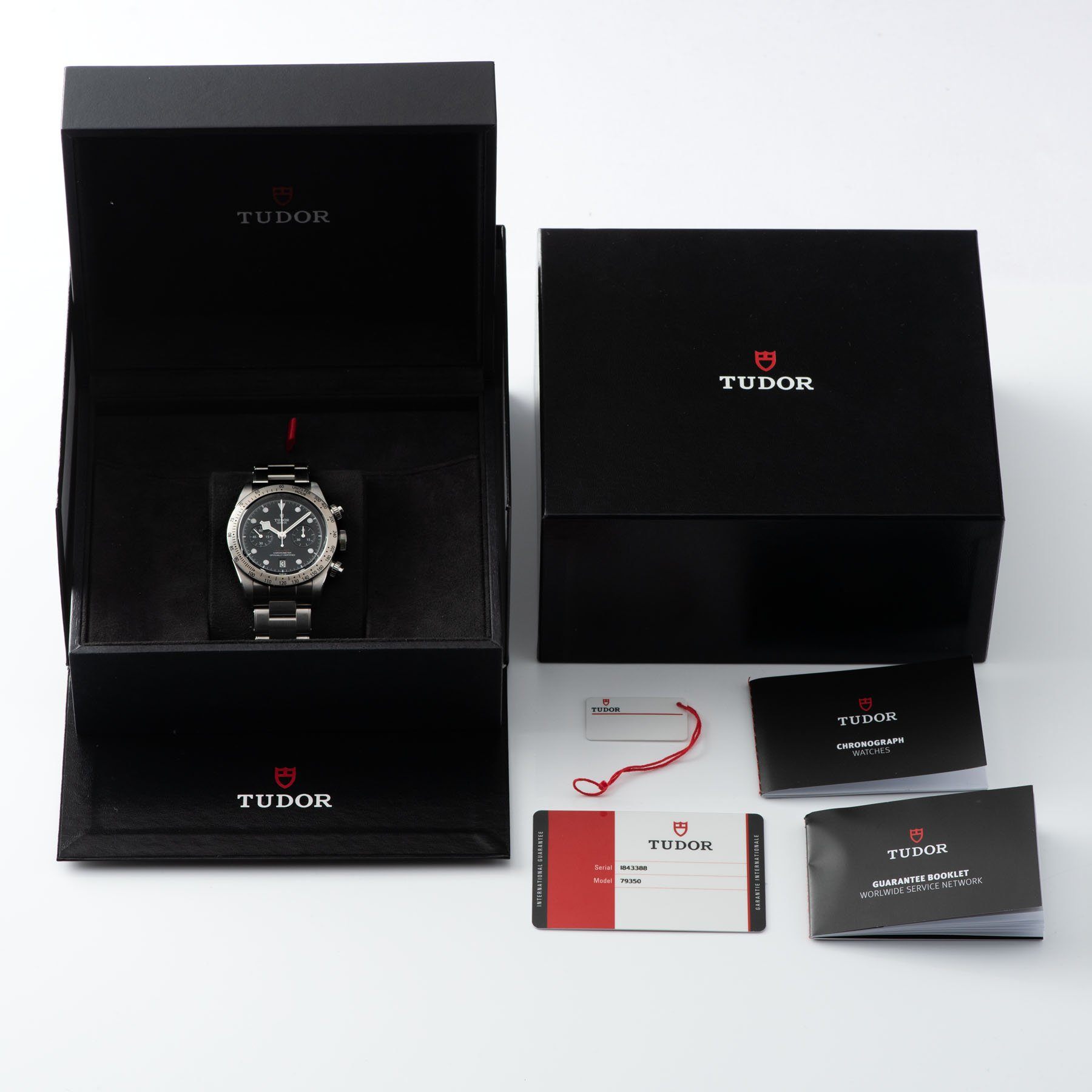 Tudor Black Bay Chronograph Steel Full Set with Boxes, guarantee, booklets and hangtag