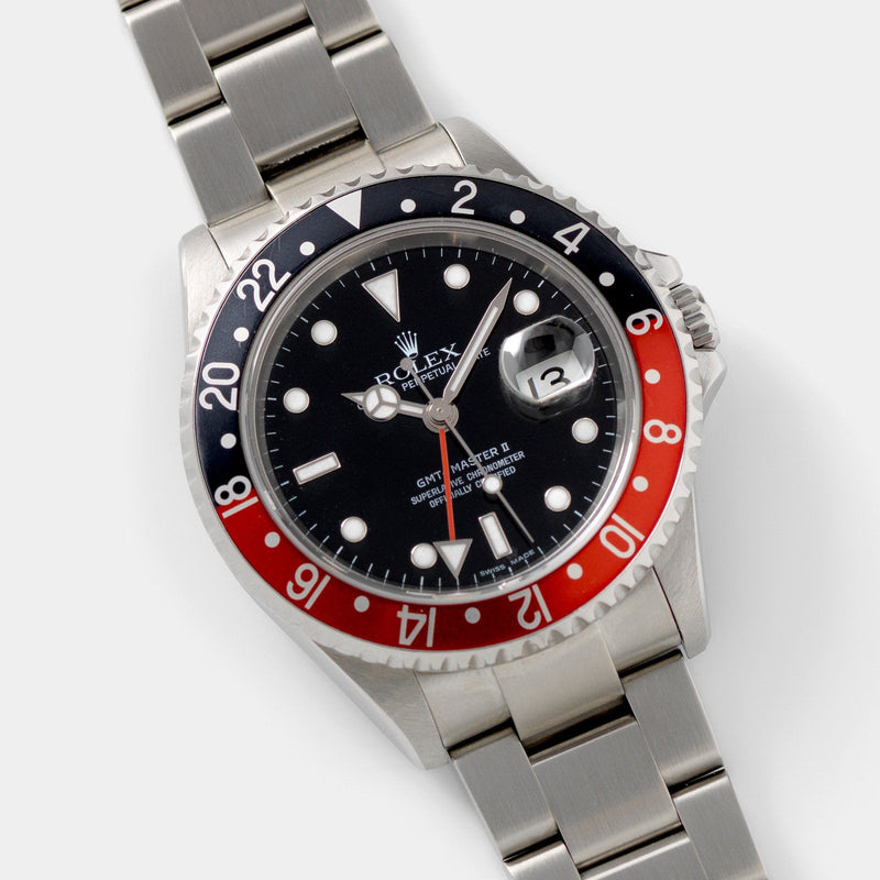 Rolex GMT-Master 2 16710  Rectangular dial Box and Papers 40mm steel case