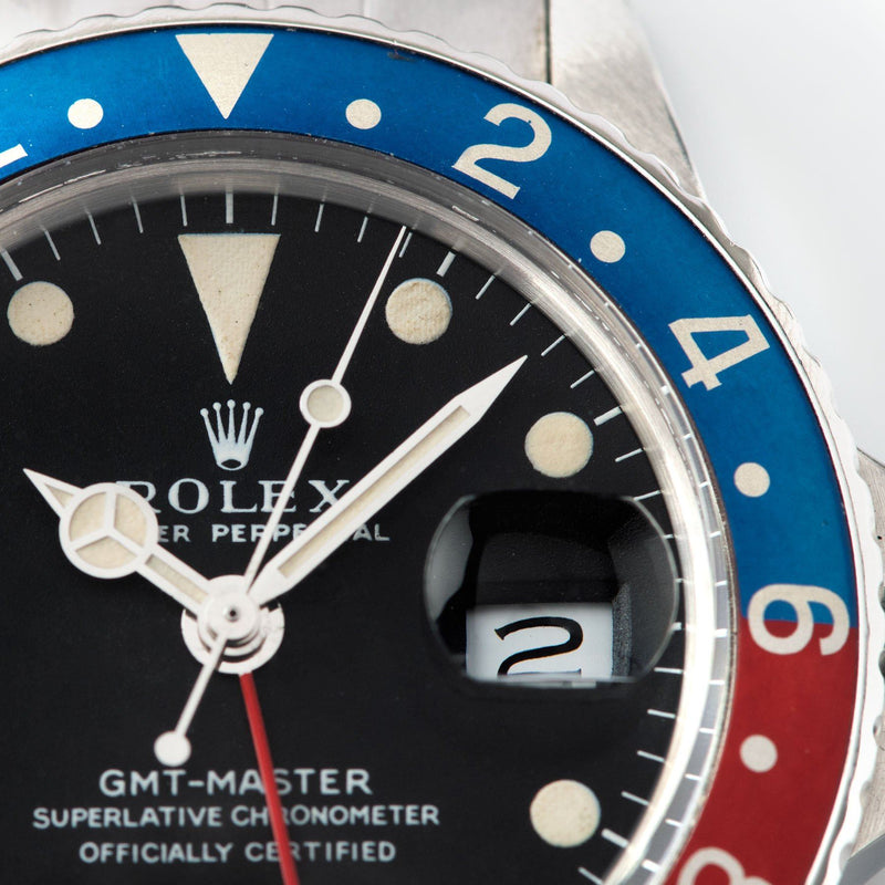 Rolex 1675 Mk1 Long E GMT Master with Gently faded insert