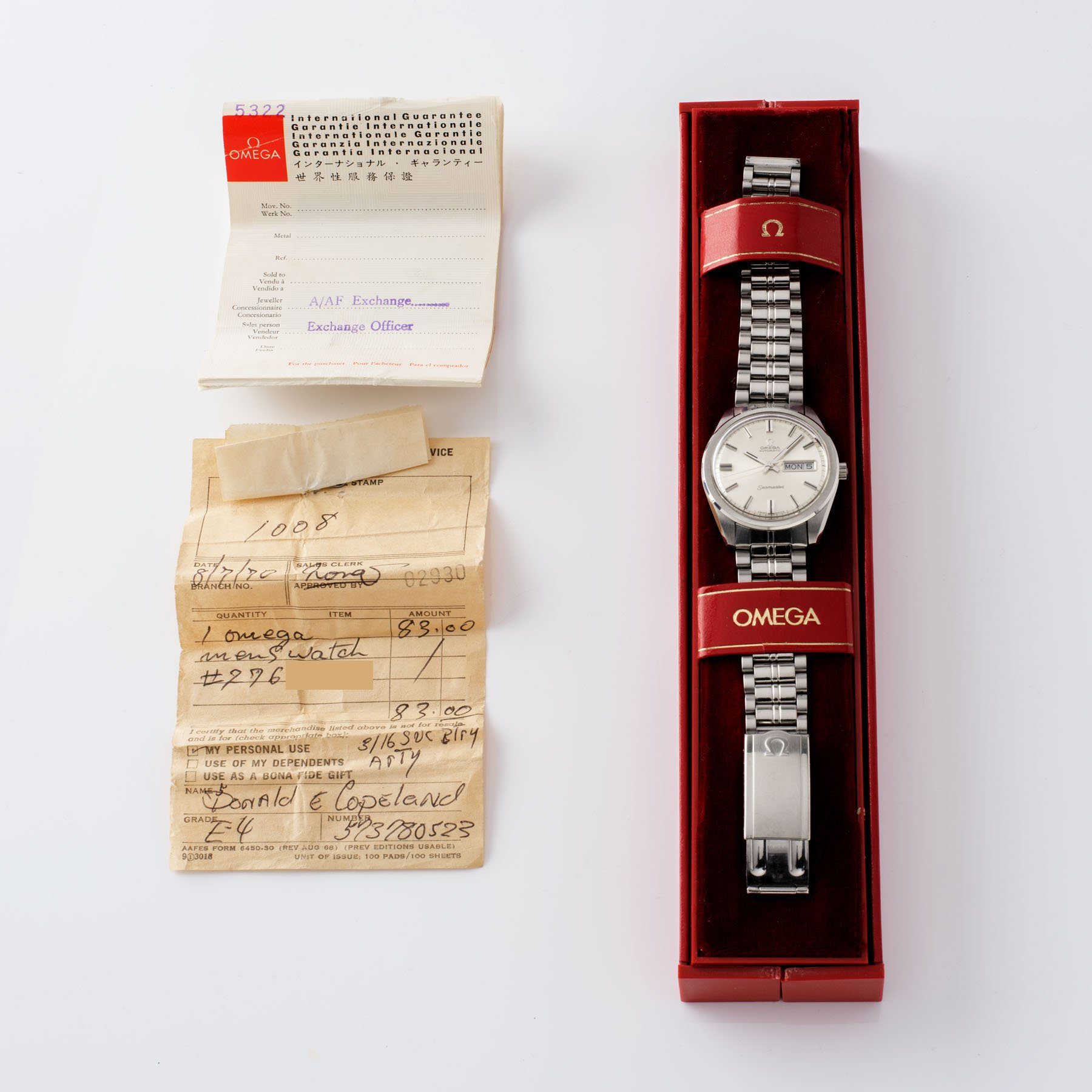 Omega Seamaster Dress Watch Ref 166 032