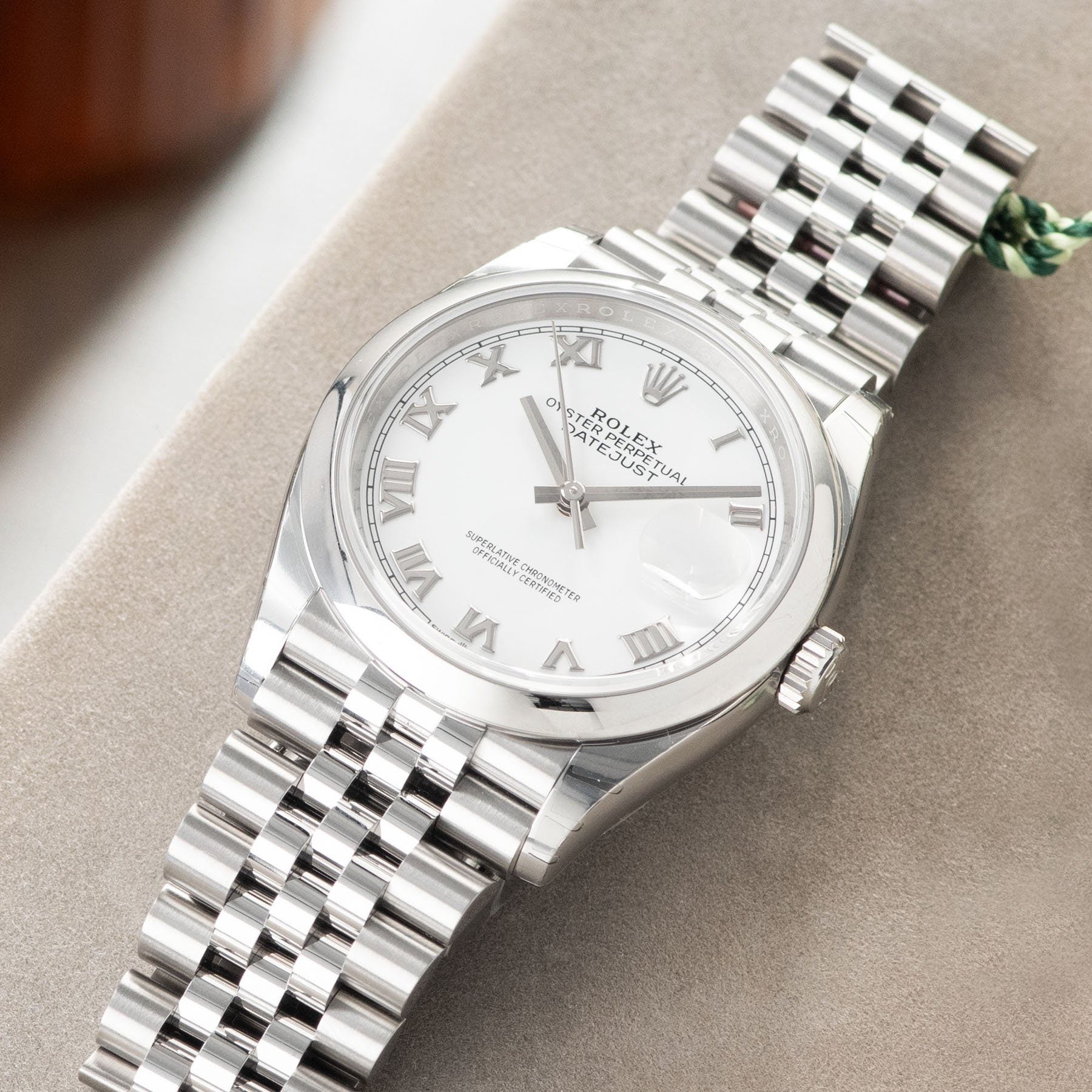 Rolex Datejust White Dial 126200 with Smooth bezel