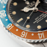 Rolex 1675 Gilt Dial GMT Master pepsi inlay