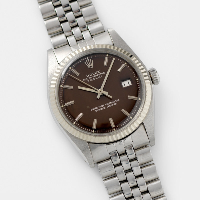 Rolex Datejust Tropical Dial Reference 1601 Box and Papers 36mm steel case