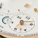 A. Lange & Söhne Lange 1 Time Zone Pink Gold with a second time zone