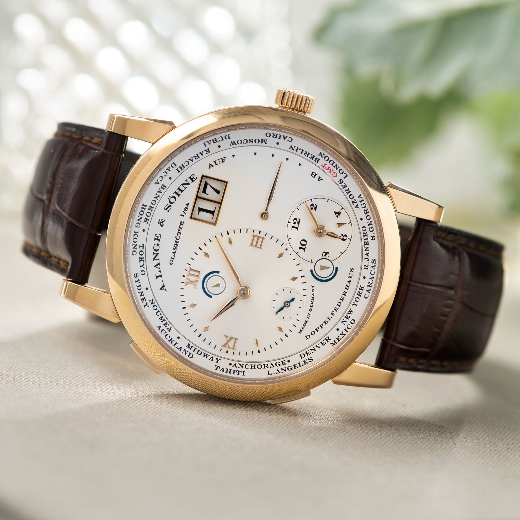 A. Lange S hne Lange 1 Time Zone Pink Gold