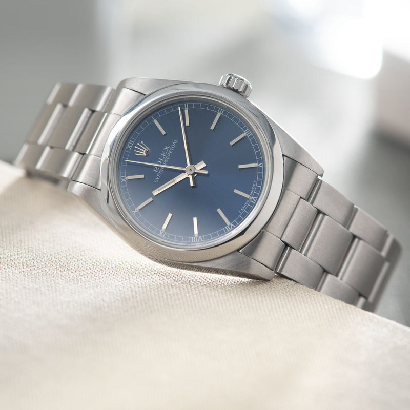 Rolex Oyster Perpetual 67480 Blue Dial 31mm
