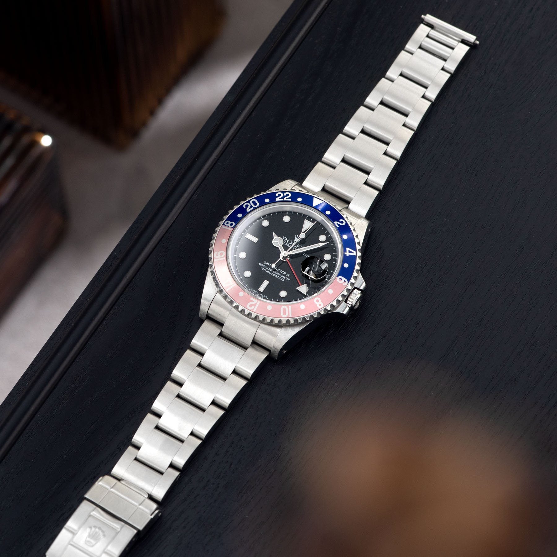 Rolex GMT-Master 2 16710 Pepsi Bezel with Papers great condition