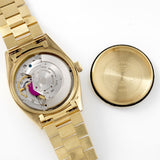 Rolex Day-Date Champagne Dial Yellow Gold 1803 movement detail caliber 