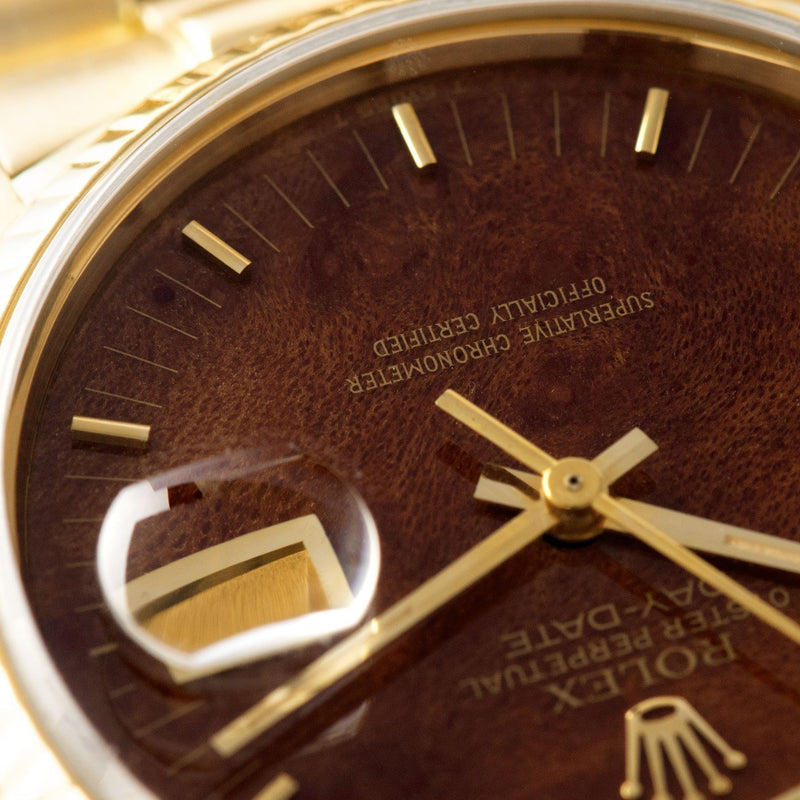 Rolex Day-Date Wood Dial Reference 18038