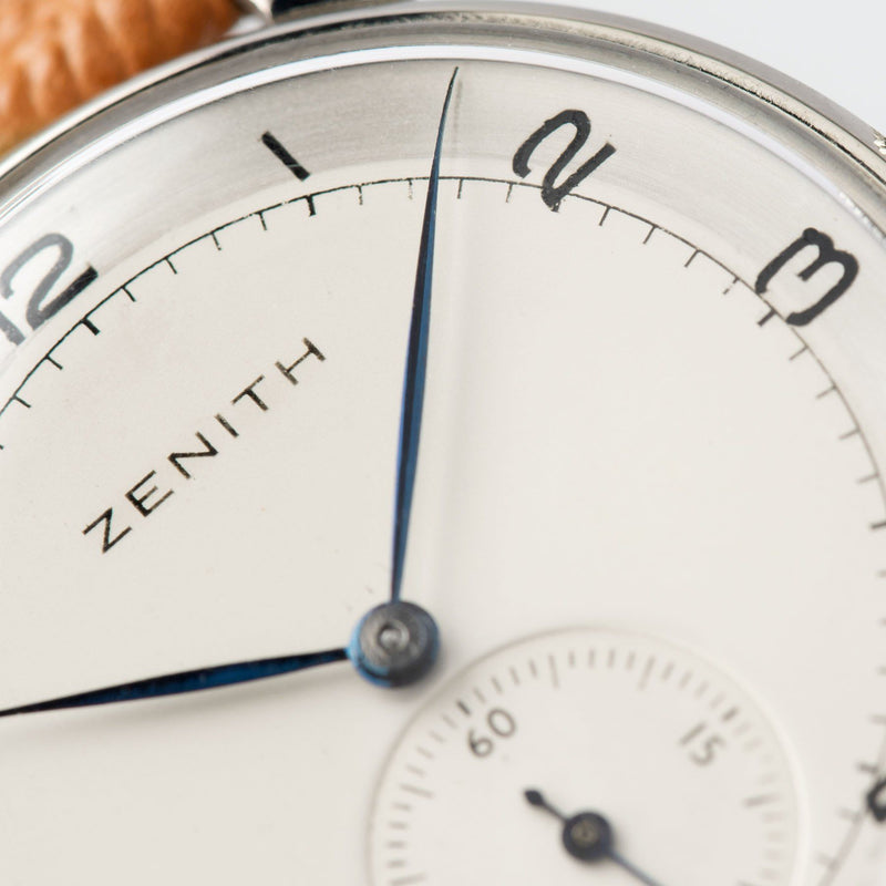Zenith Oversize Dress Watch Two-Tone Dial 1940s