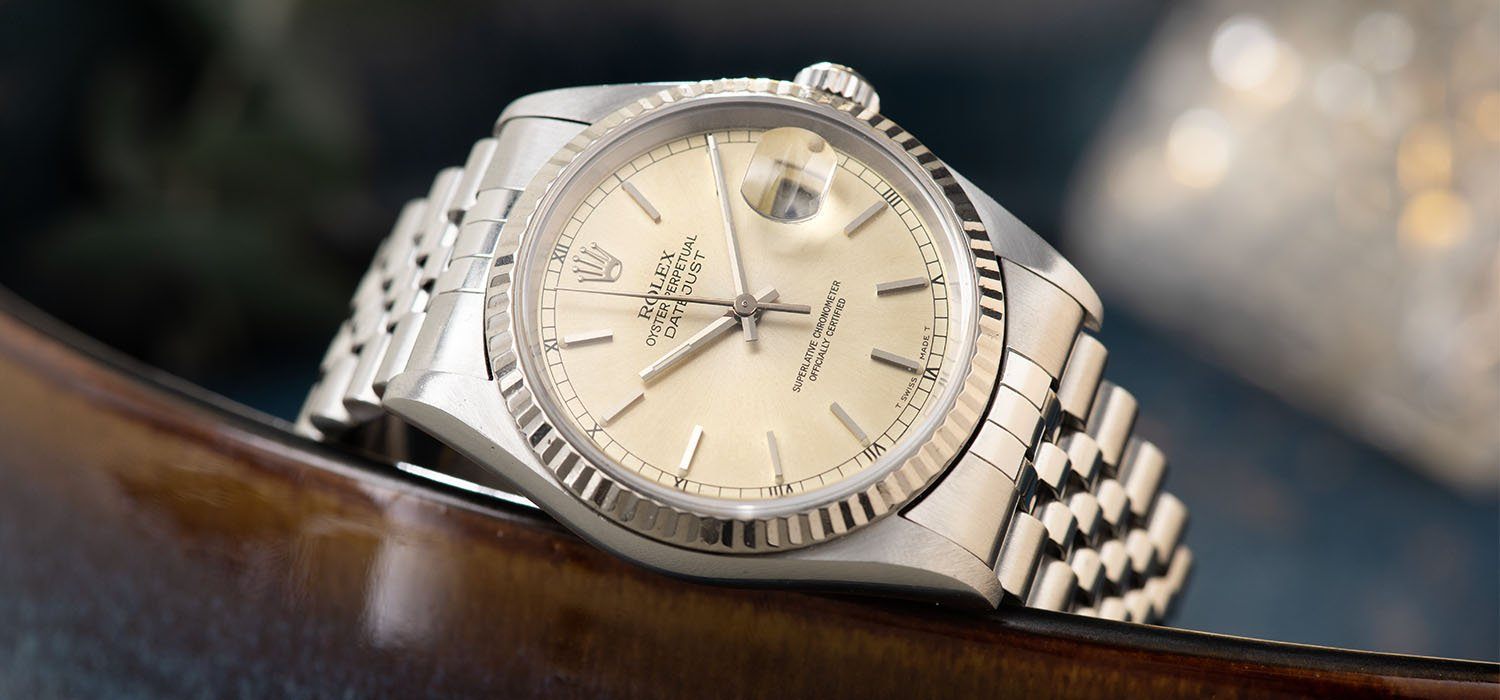 Rolex Datejust 16234 Cream 1989 with original box and papers