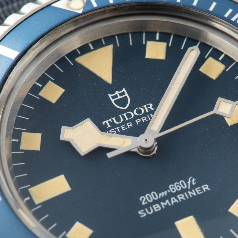 Tudor Marine Nationale MN78 Submariner 9401 with Papers dial detail snowflake