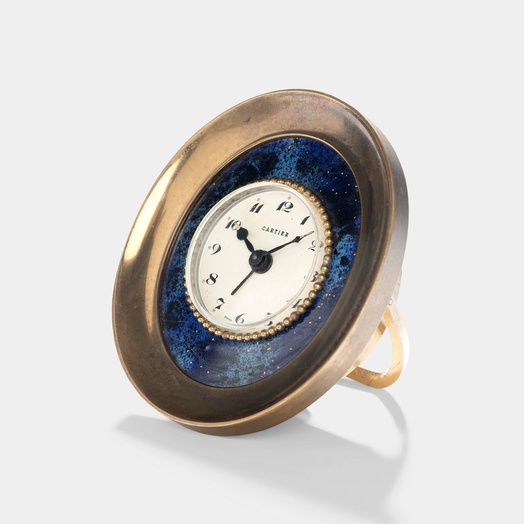 Cartier Enameled Alarm Clock