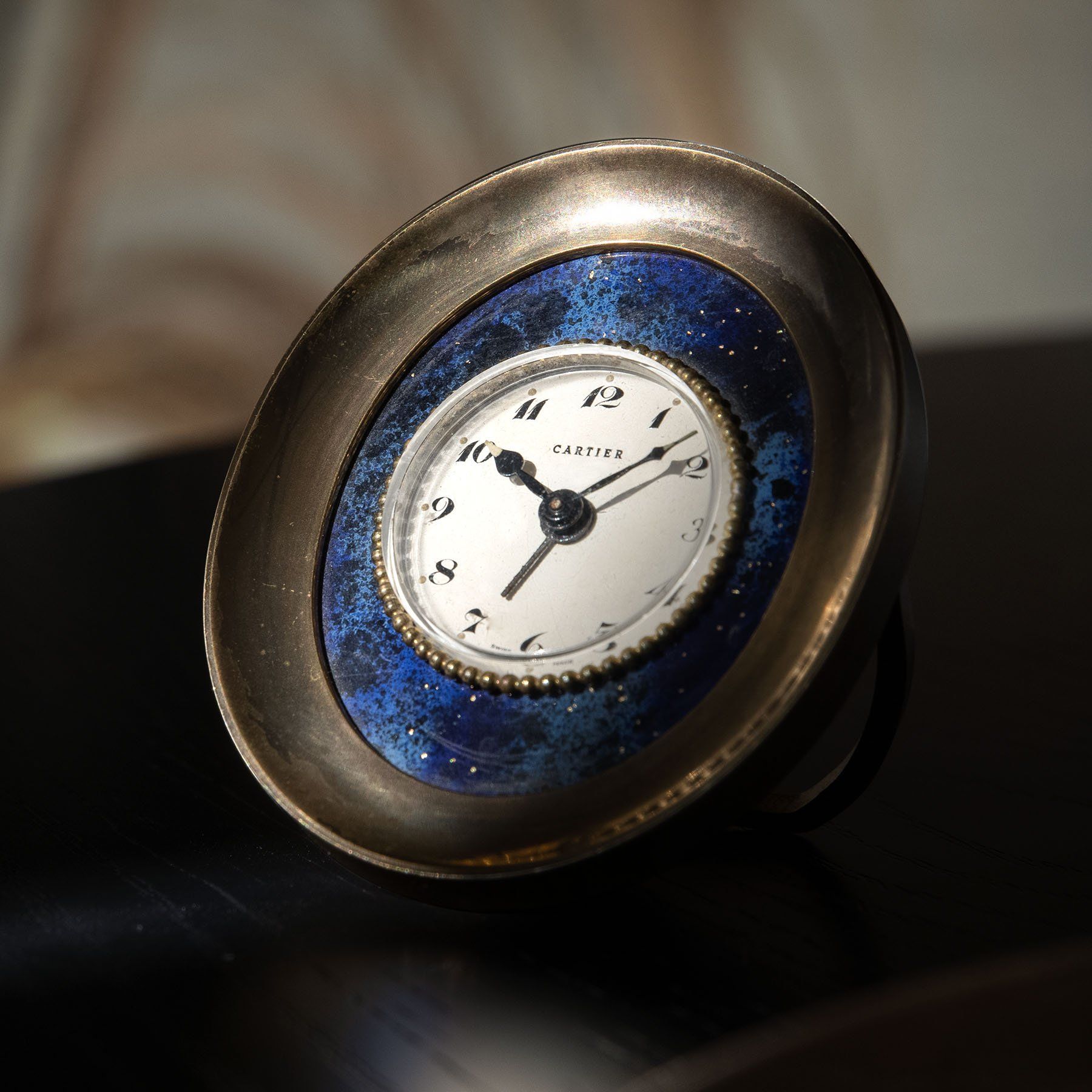 Cartier Enameled Alarm Clock