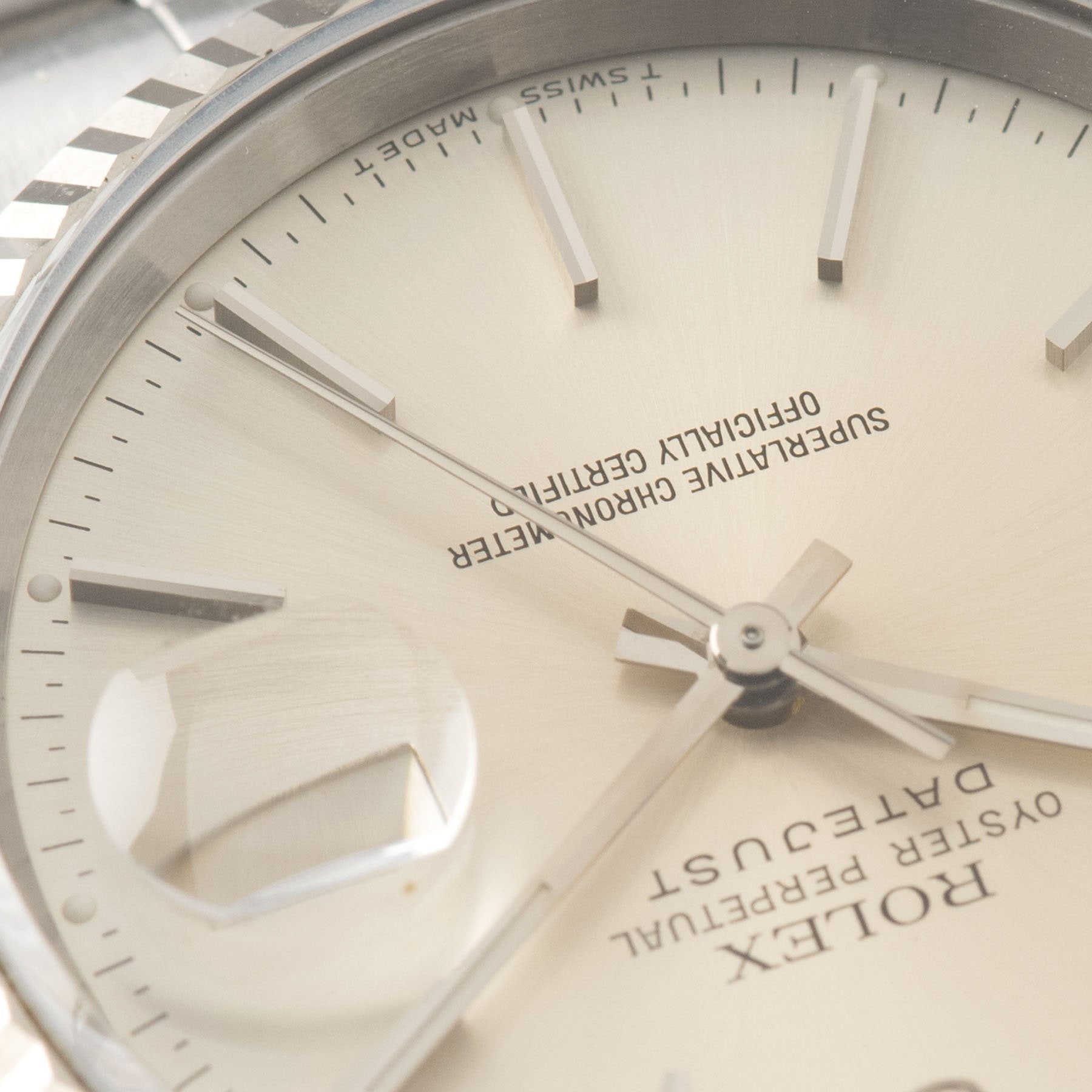 Rolex Datejust Silver Dial Reference 16234