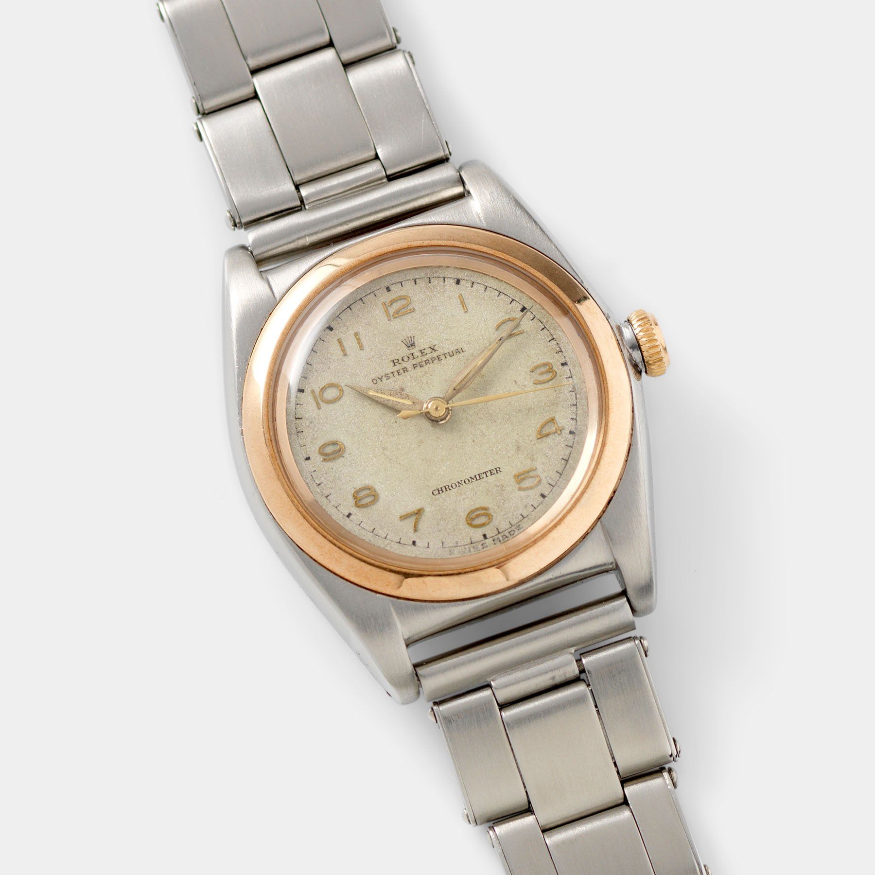 Rolex shop bubbleback gold