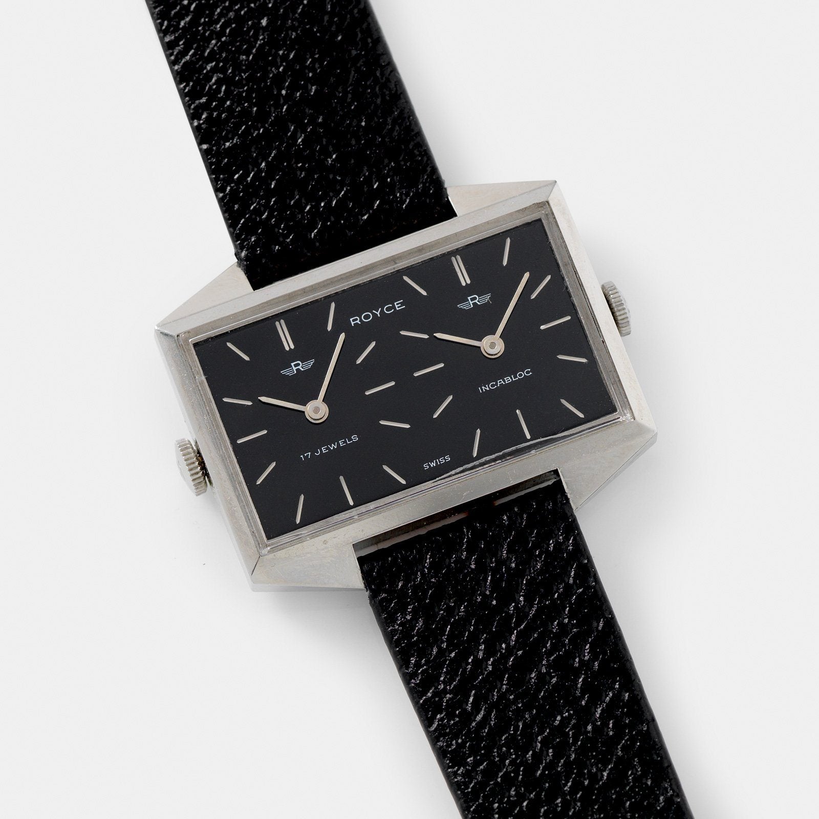 Royce Dual Time Steel Watch