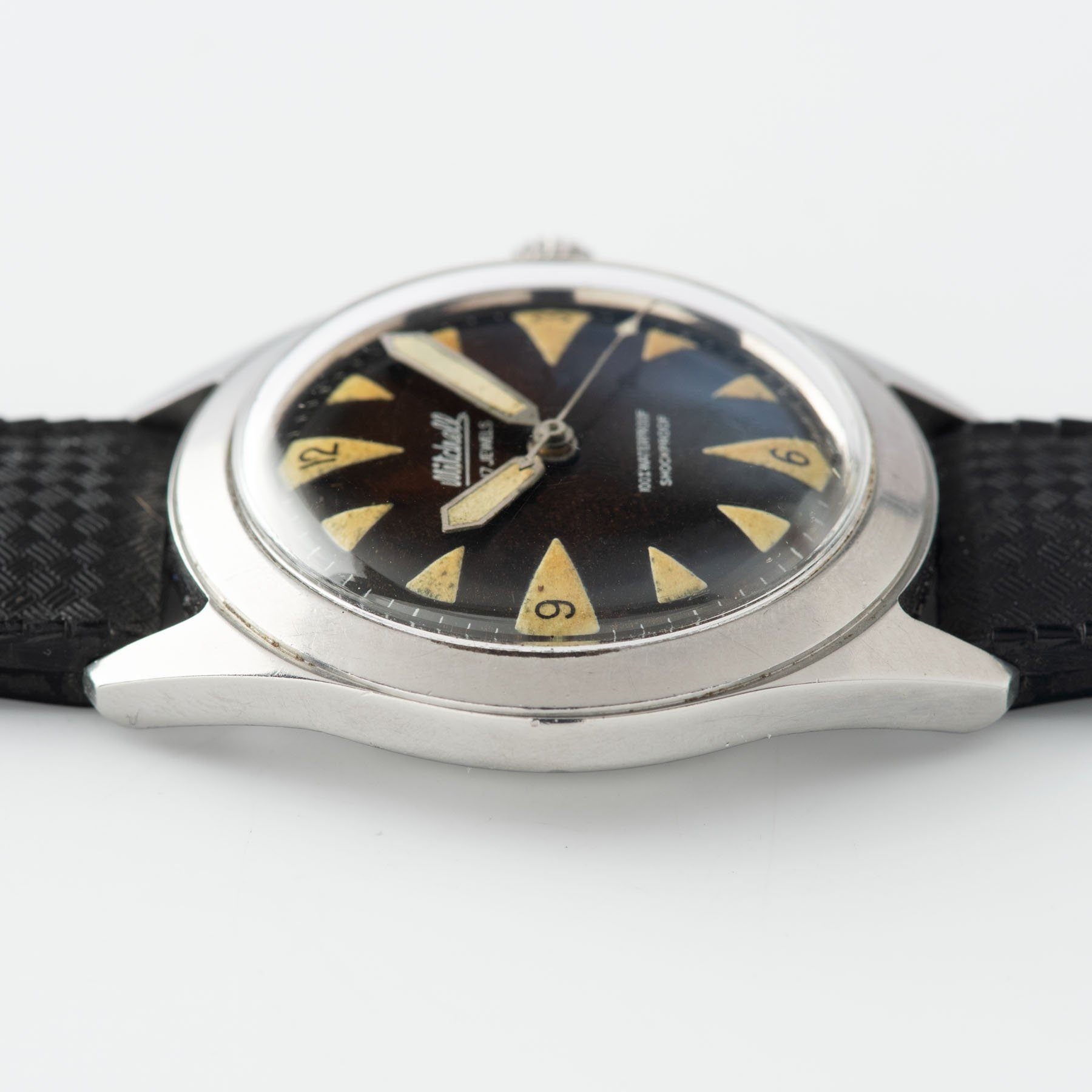 Mitchell Vintage Steel Dive Watch Tropical Dial