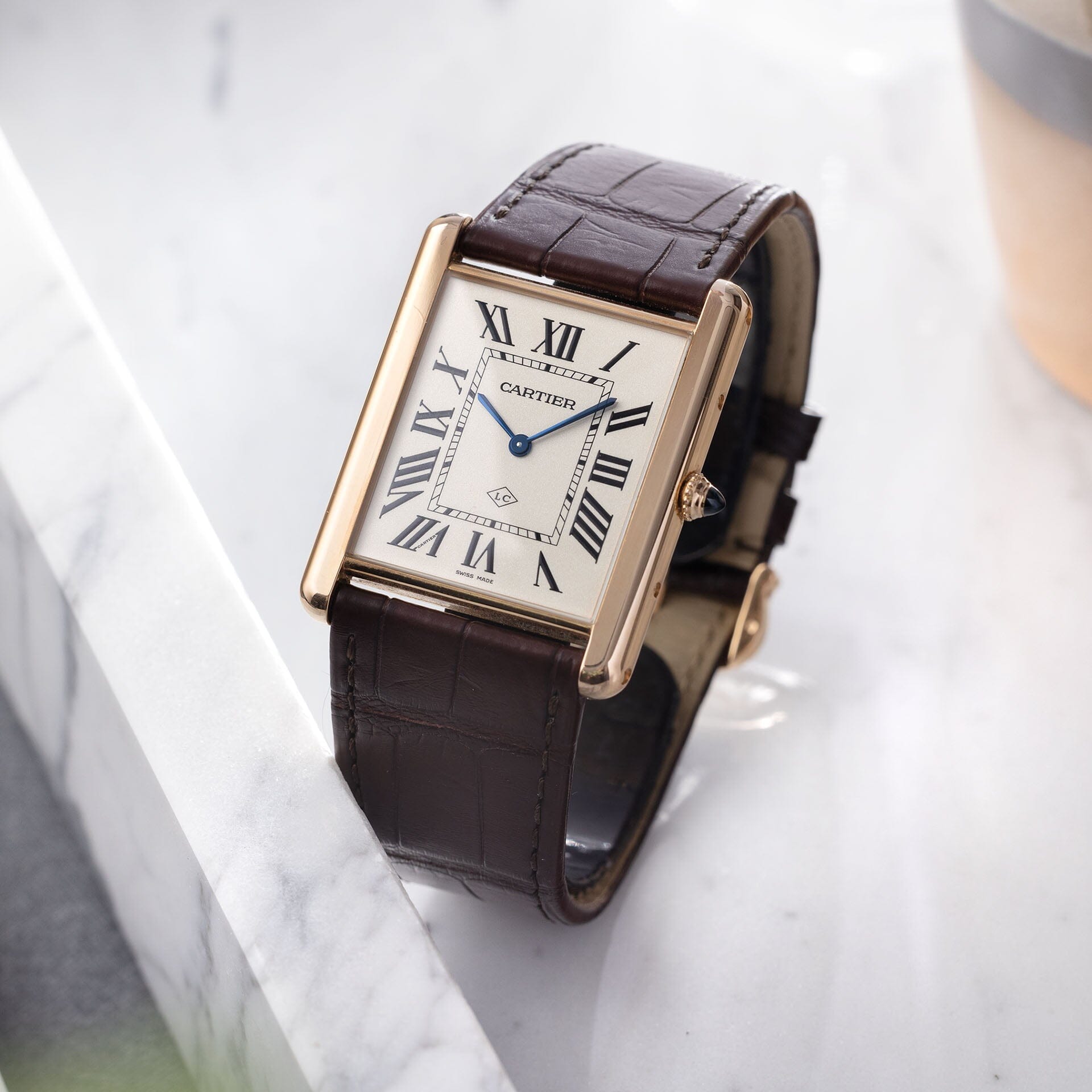 Cartier Tank Louis XL 3280 Collaborateur Edition 18kt Rose Gold Box an