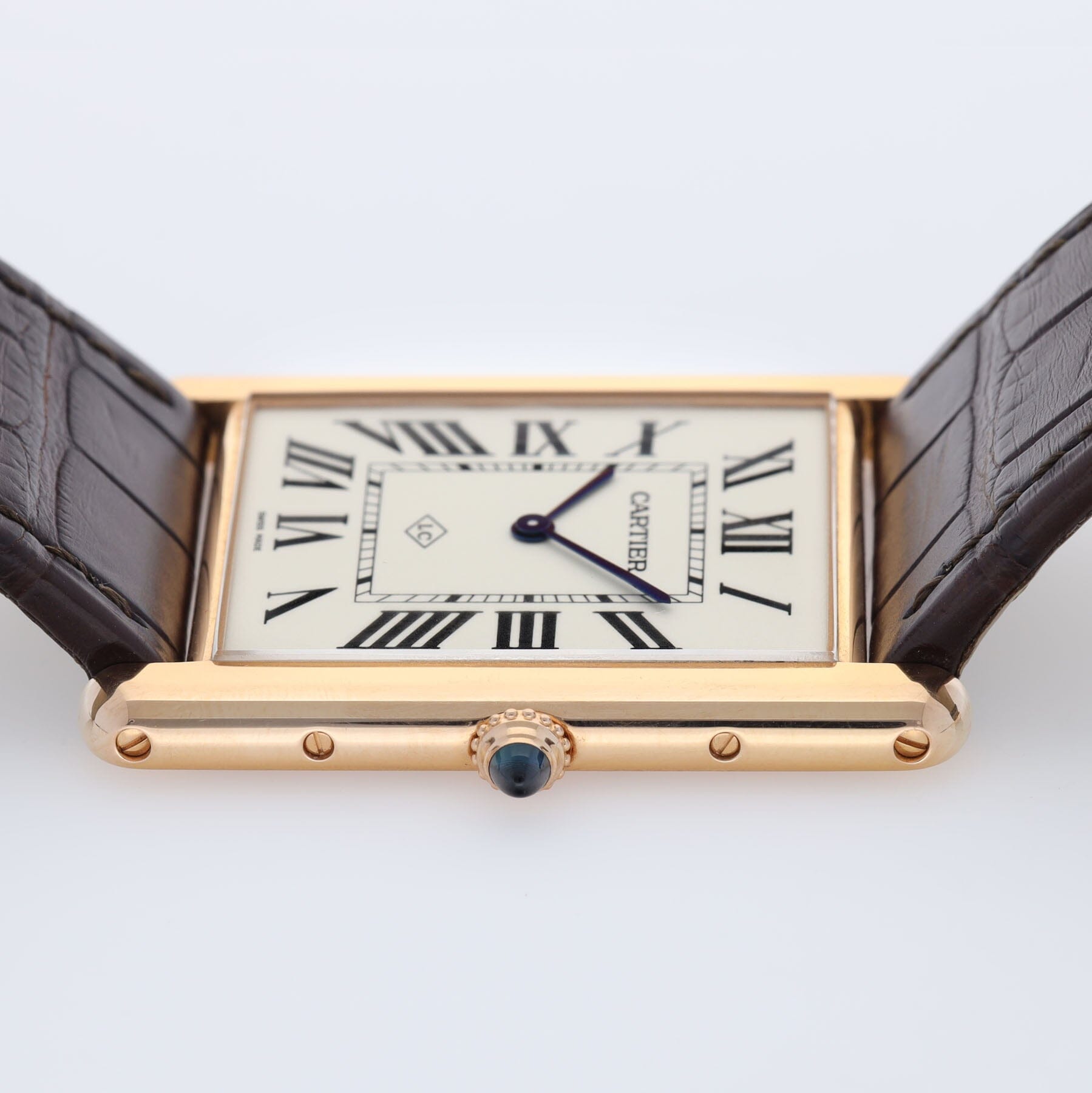 Cartier Tank Louis Yellow Gold with Bracelet Manual Wind Large