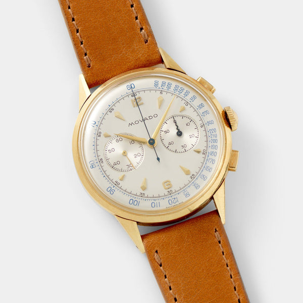 Movado M90 Yellow Gold Chronograph Watch