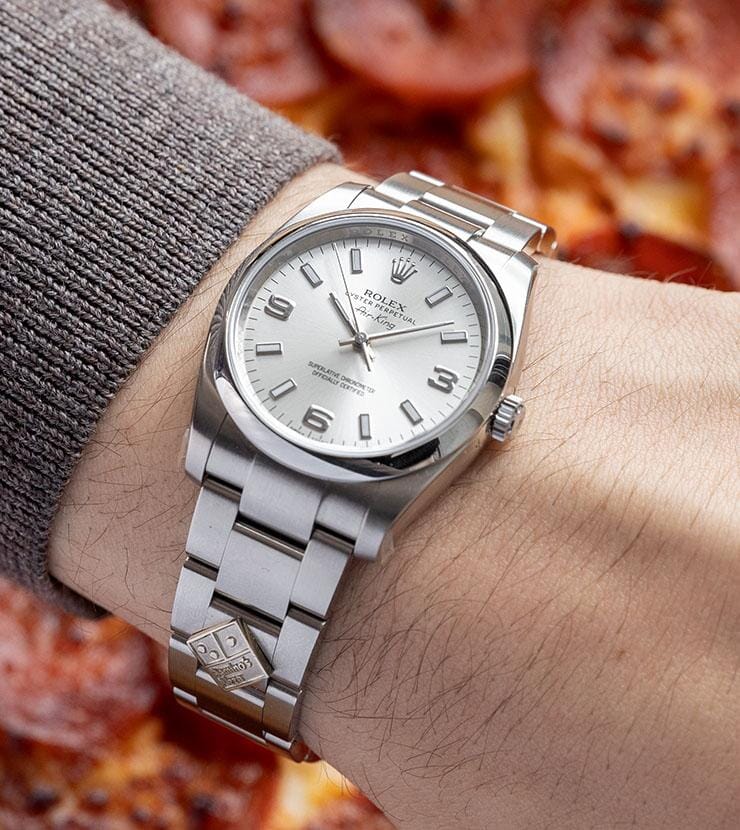 Rolex air king on sale white