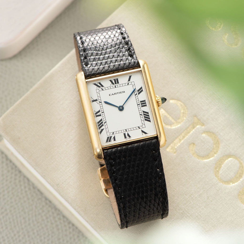 HQ Milton - 1970's Cartier 18K YG Louis Cartier Tank Jumbo