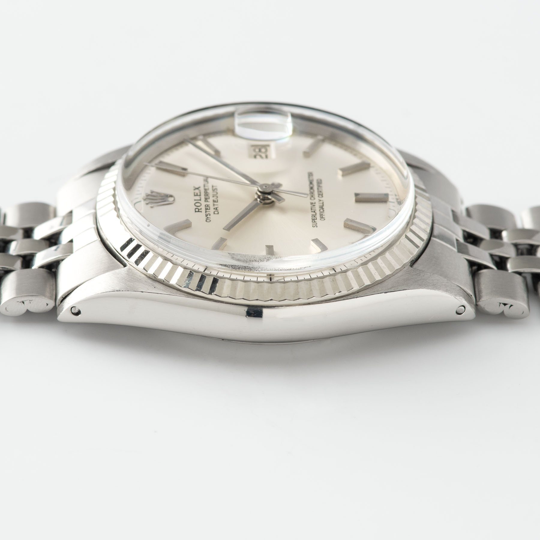 Rolex Datejust Reference 1601 Silver Dial