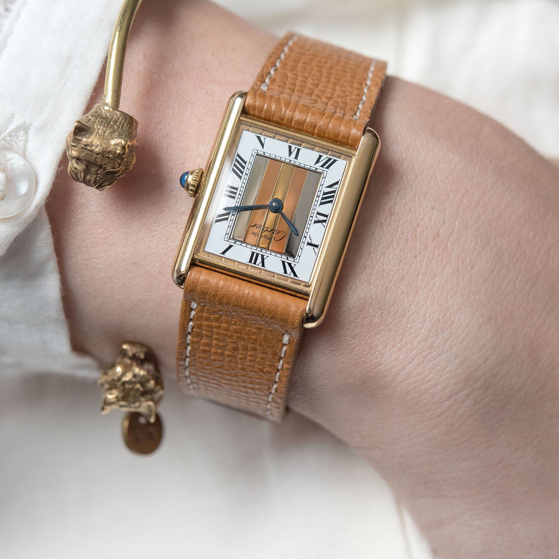 Cartier tank must online vermeil