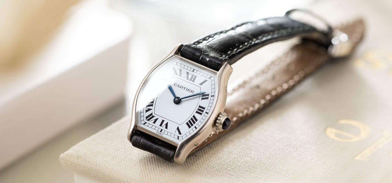 Cartier Tortue White Gold Ladies Watch