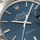 Rolex Air King Date Ref 5700 Blue Dial