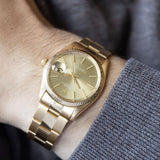 Rolex Yellow Gold Date Reference 1503 Tobacco Dial