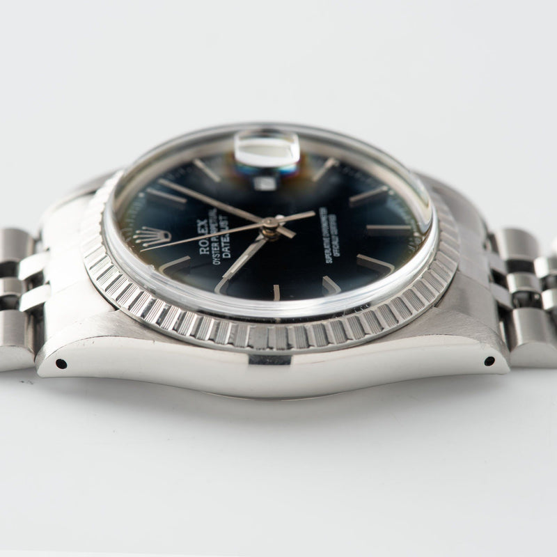 Rolex Datejust Black glossy dial ref 16030